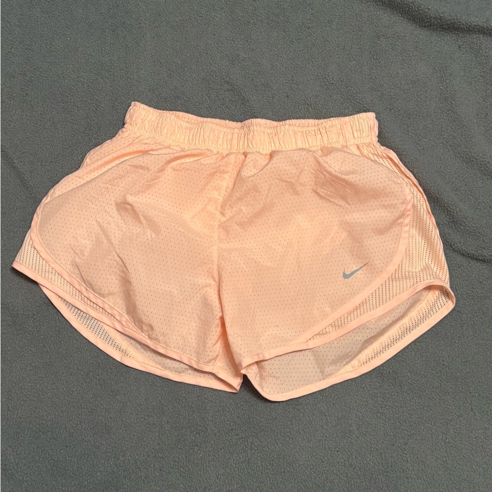 Nike Women's Light Peach Athletic Shorts